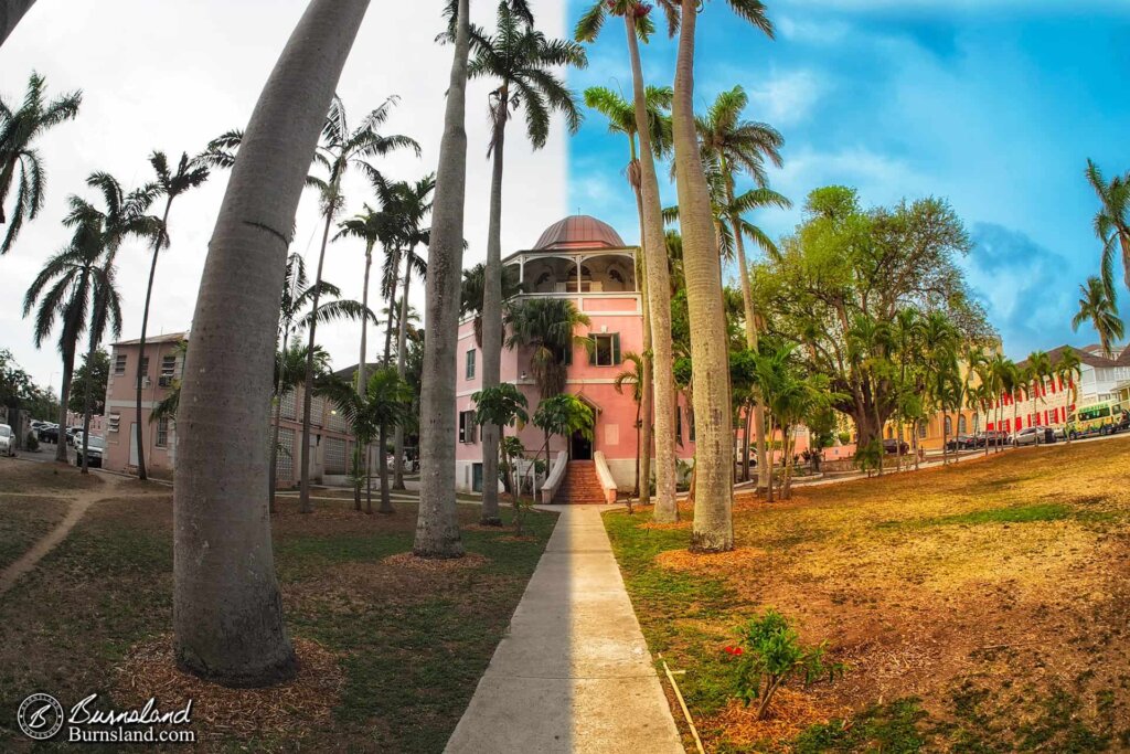 Nassau Public Library before and after