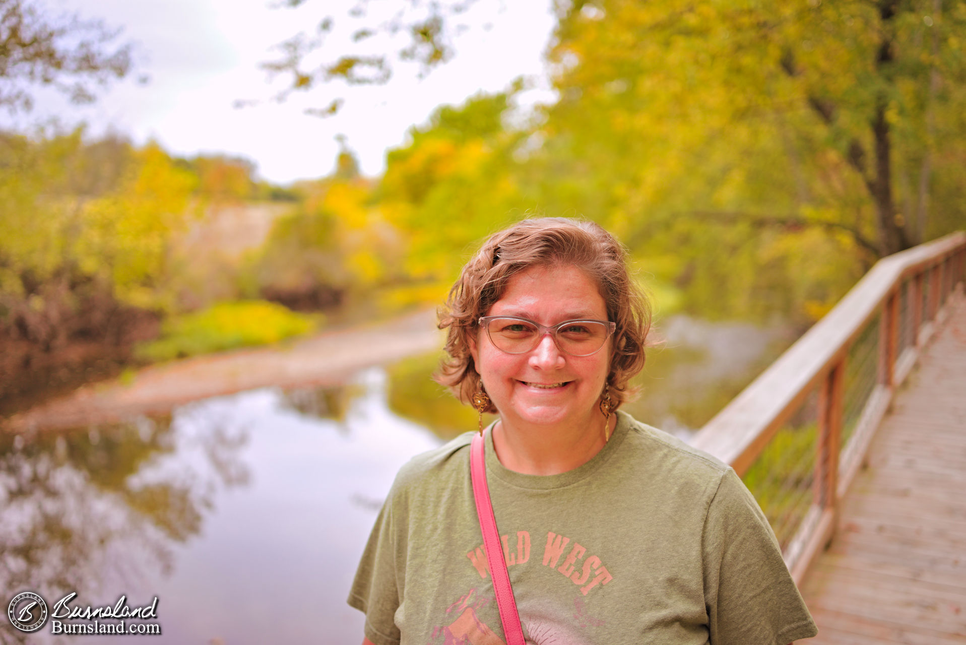 Laura at the nature trail at Fantastic Caverns in Missouri