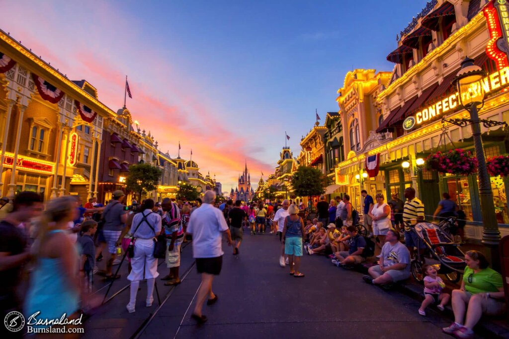 A Night Stroll on Main Street USA in the Magic Kingdom at Walt Disney World