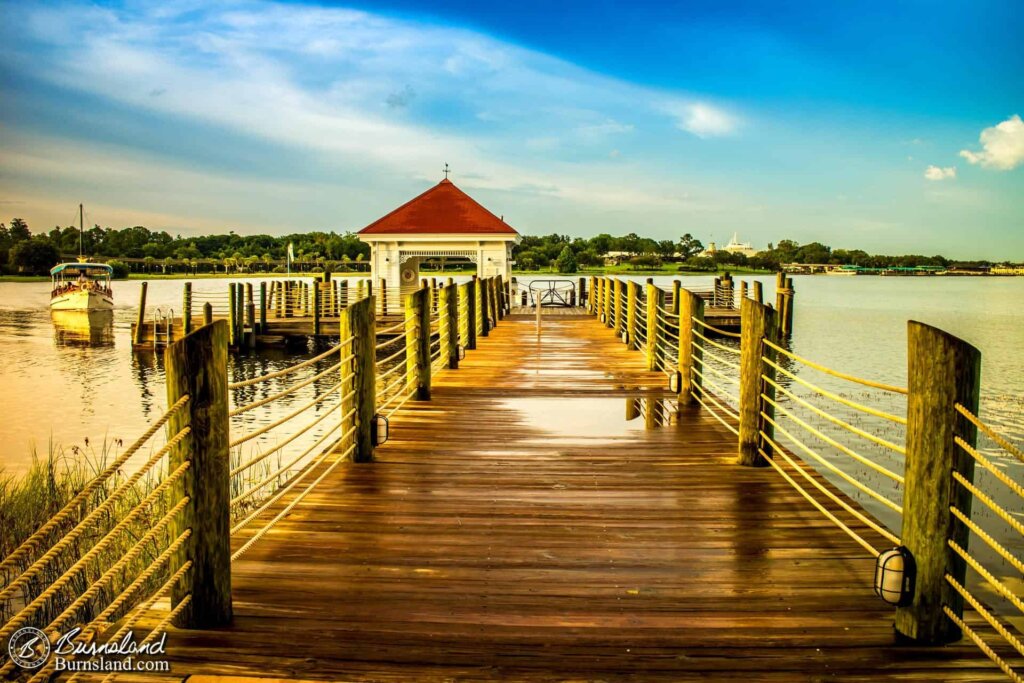 Grand Floridian boat dock at Walt Disney World