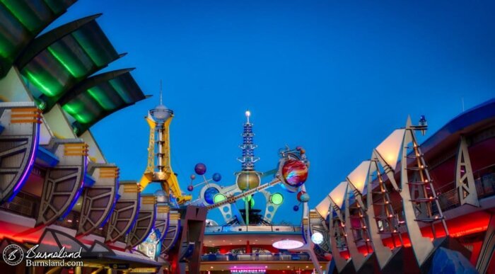 A full-color look at the now-old New Tomorrowland in the Magic Kingdom at Walt Disney World