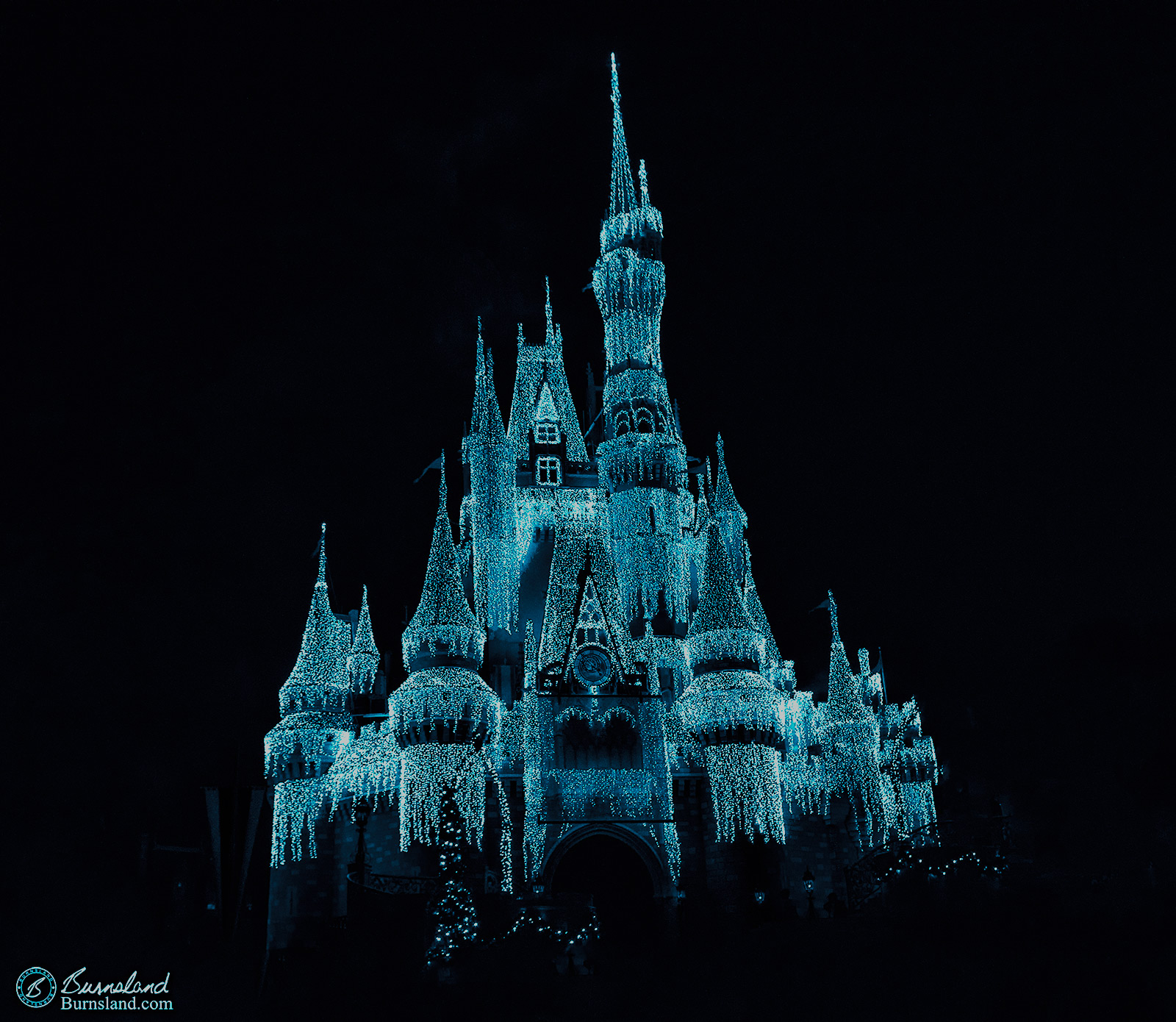 Old Photo: Cinderella Castle at Christmas