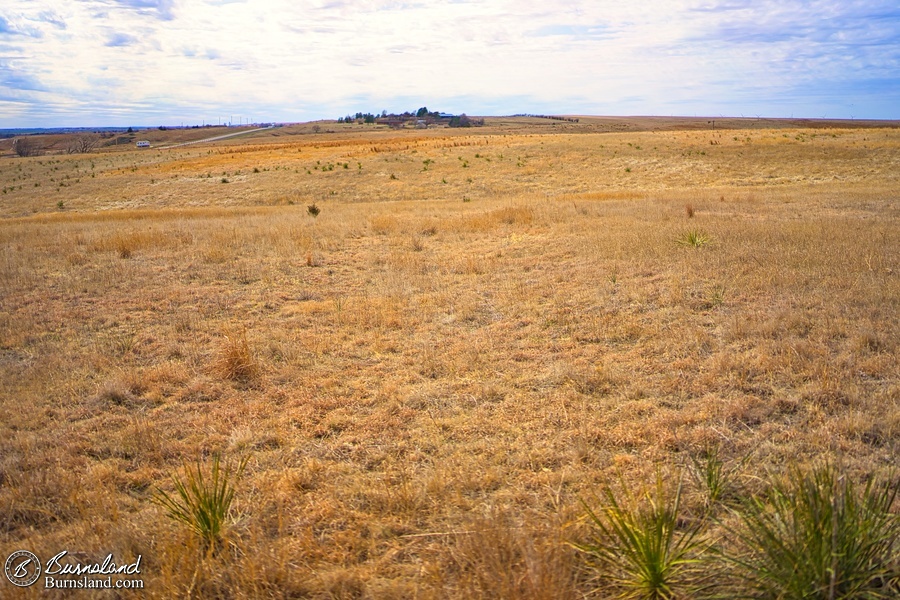 Wagon ruts along the old Santa Fe Trail near Dodge City, Kansas