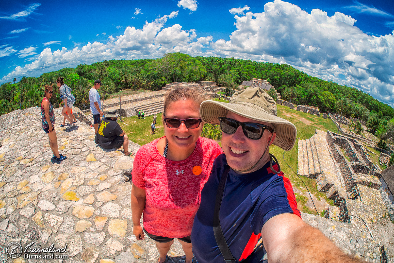 On Top of the World at the Xcambo Mayan Ruins in Mexico