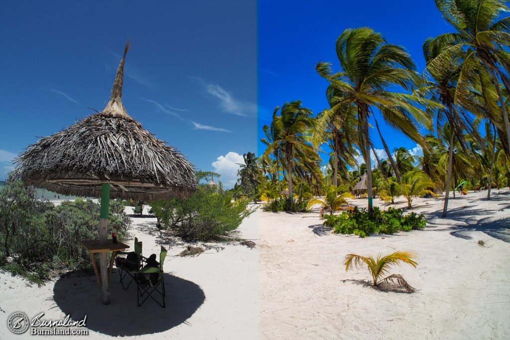 Beach in Yucatan Mexico before and after