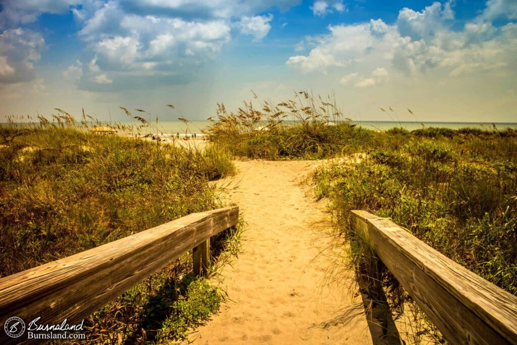 Pathway to the Beach at Cocoa Beach, Florida