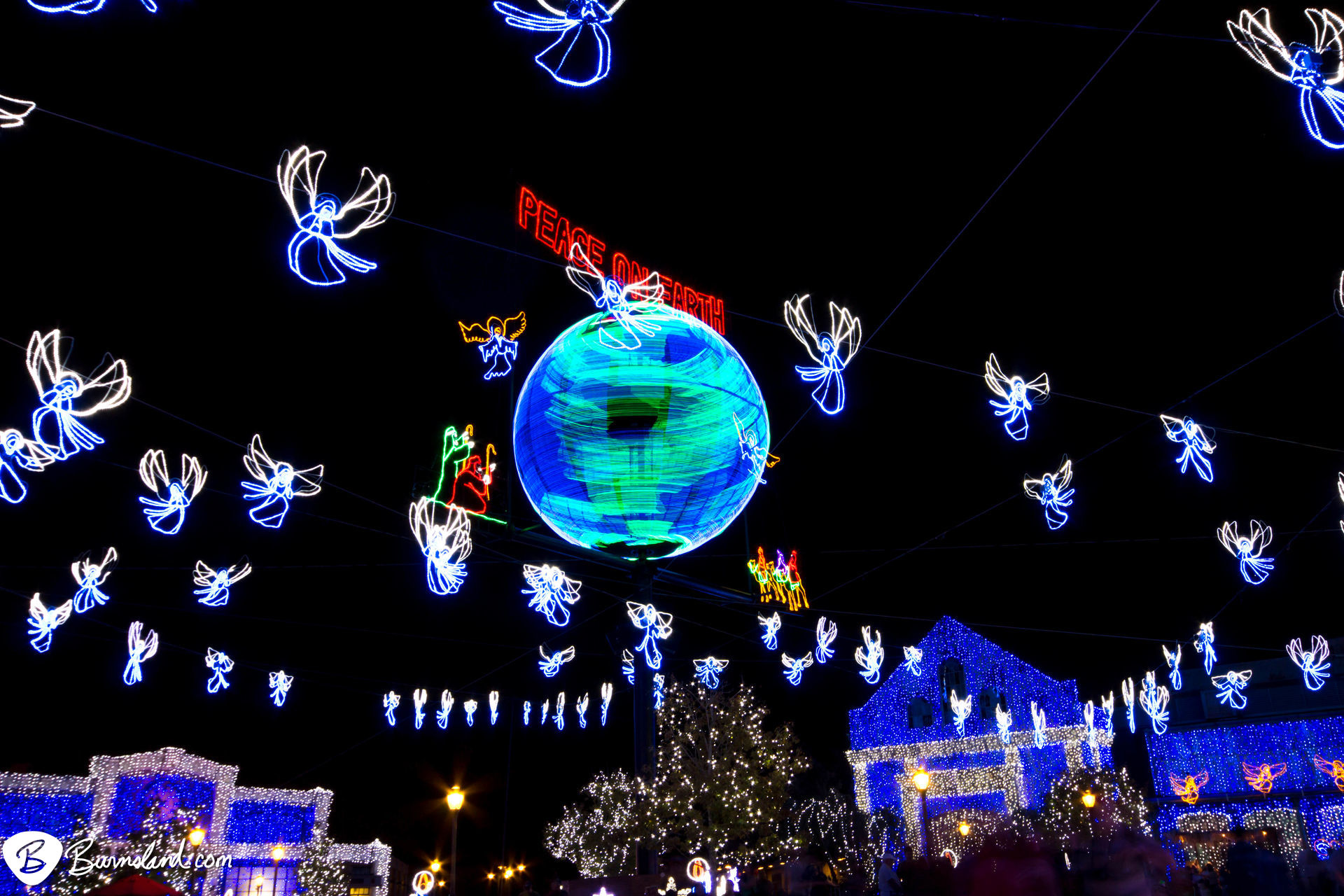 Osborne Family Spectacle of Dancing Lights at Disney’s Hollywood Studios in Walt Disney World.