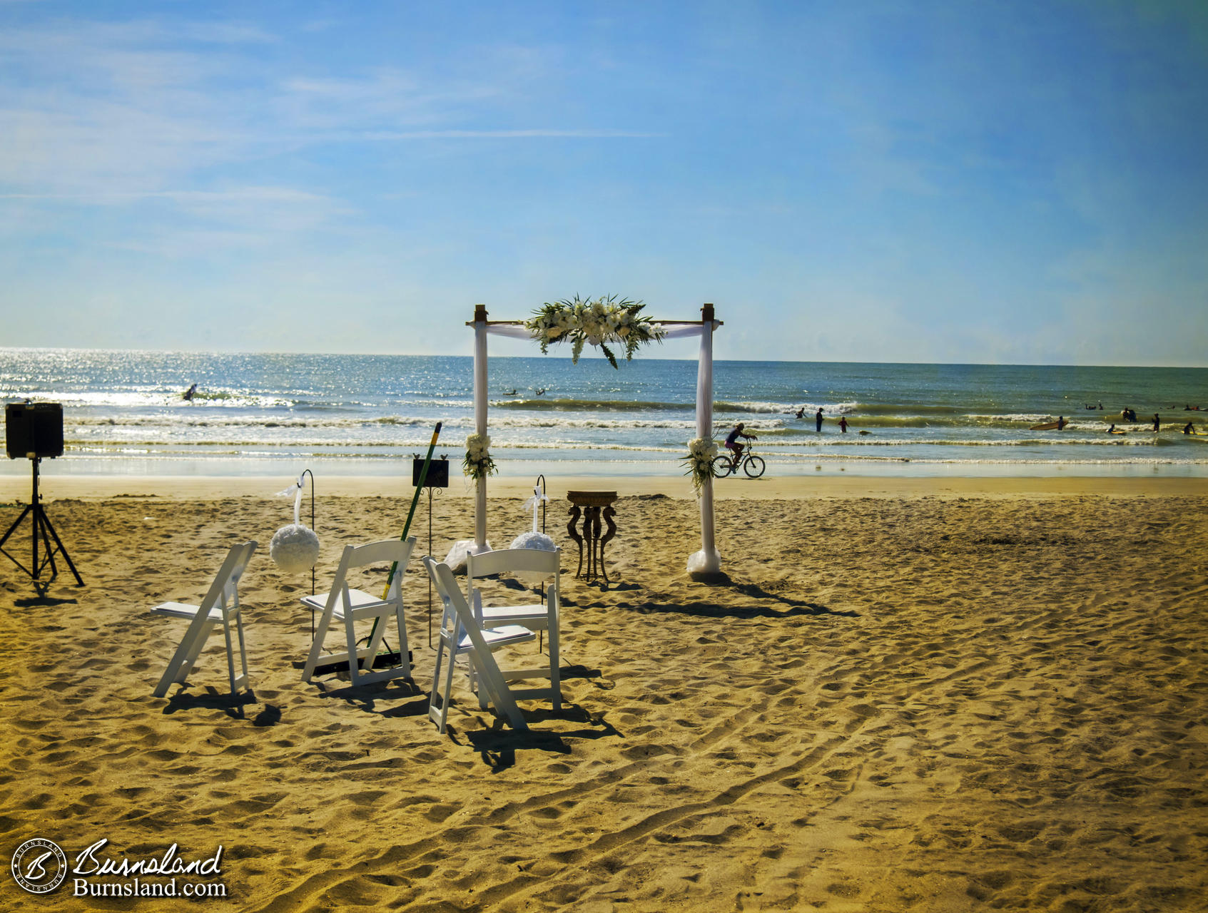 A beach wedding at Cocoa Beach, Florida