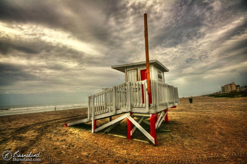 A Colorful Lifeguard Hut at Cocoa Beach