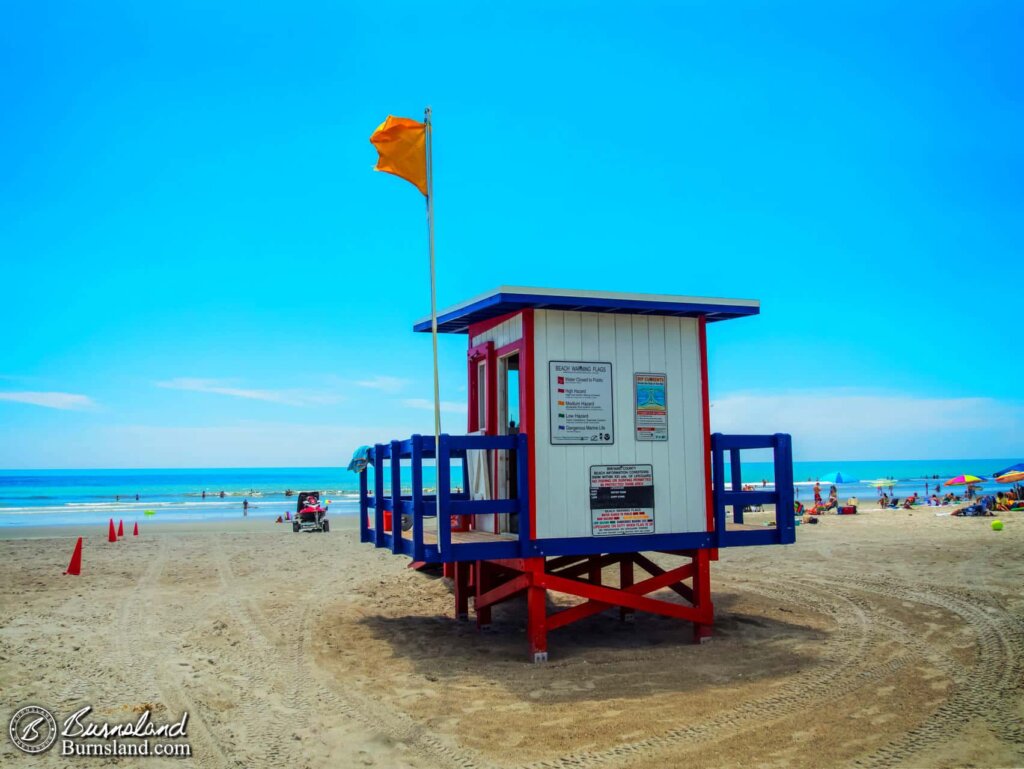 A Colorful Lifeguard Hut at Cocoa Beach