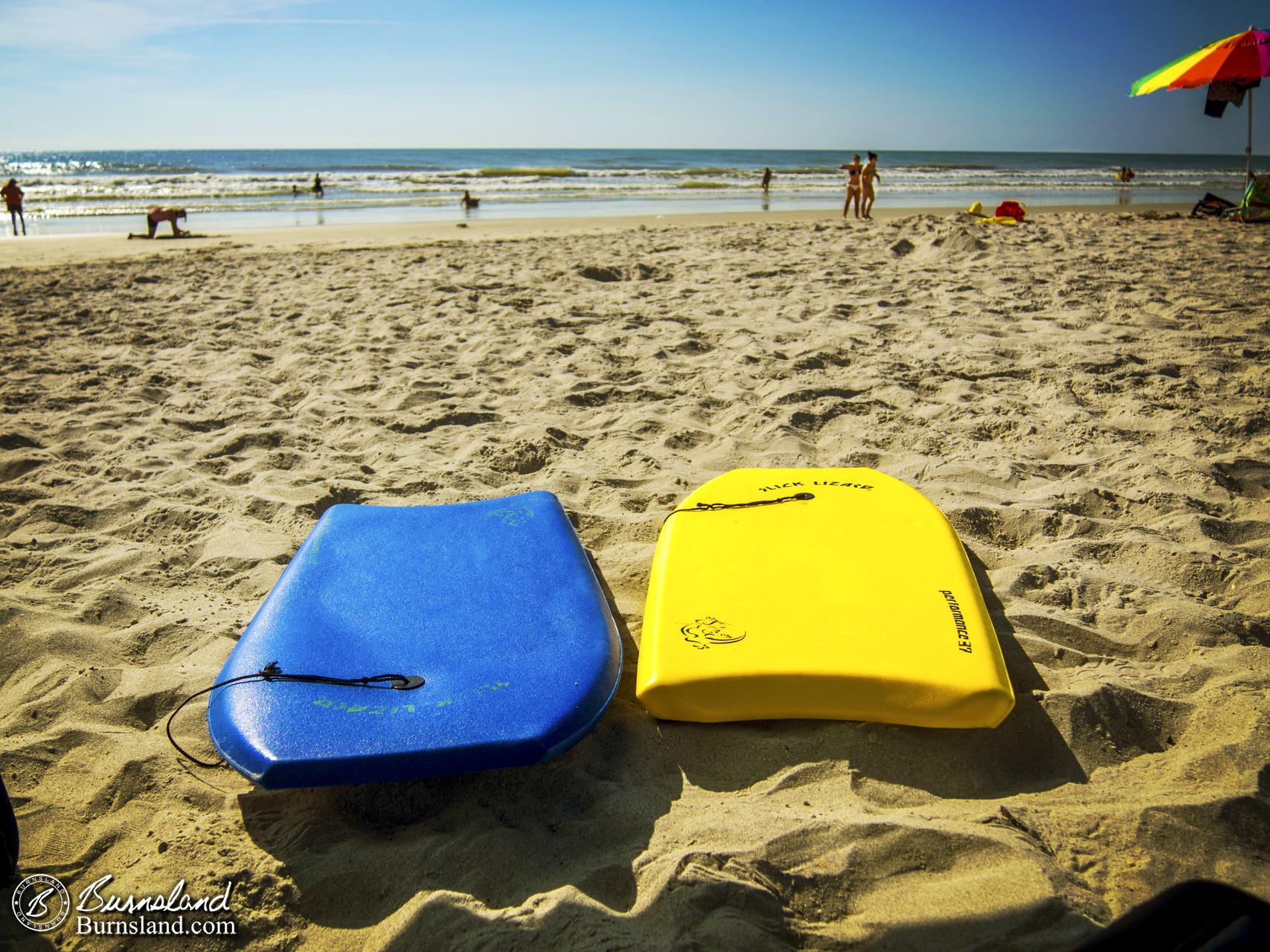 Boards on the Beach at Cocoa Beach, Florida