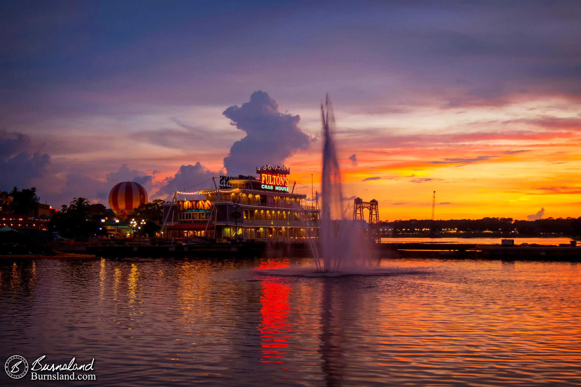 Sunset at Downtown Disney