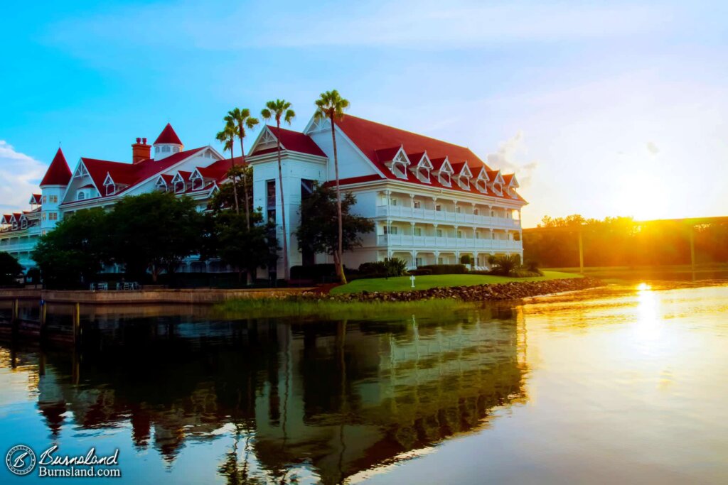 Sunset at the Grand Floridian at Walt Disney World