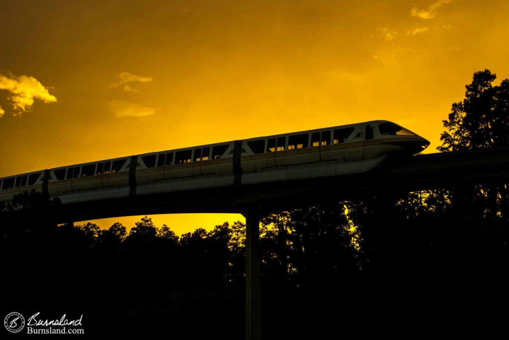 Walt Disney World Monorail at Dusk