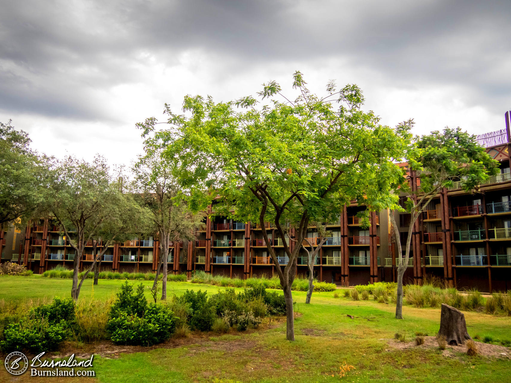 Outside Disney’s Animal Kingdom Lodge at Walt Disney World