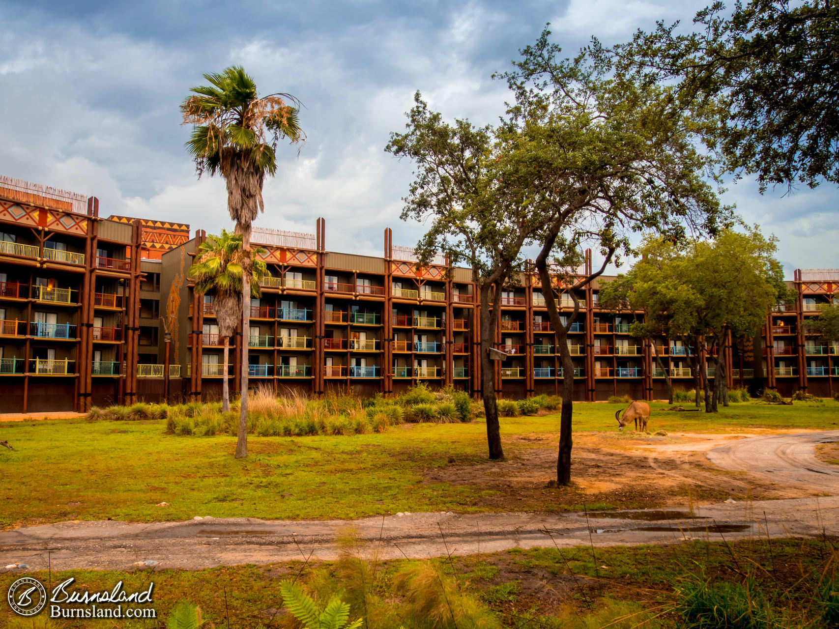 Outside Disney’s Animal Kingdom Lodge at Walt Disney World