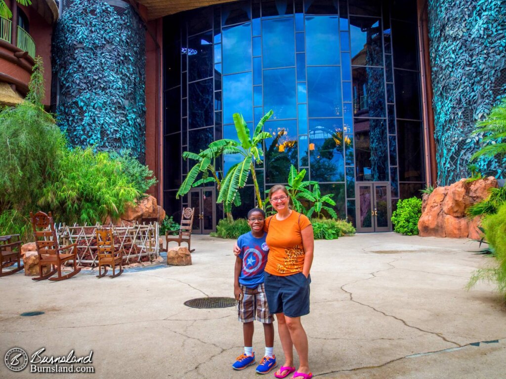 Outside Disney’s Animal Kingdom Lodge at Walt Disney World