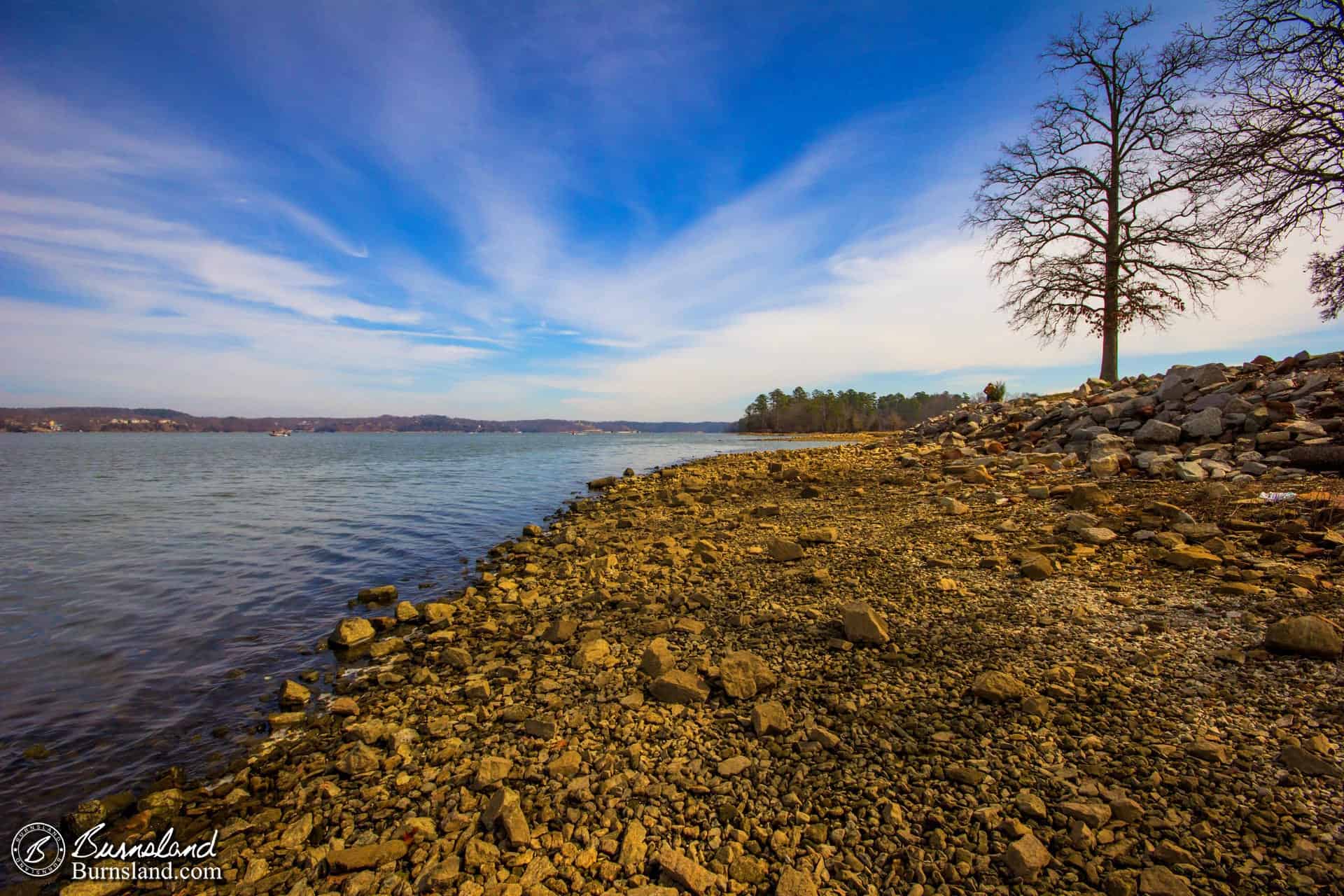 Pickwick Lake as seen from Pickwick Landing State Park in Tennessee