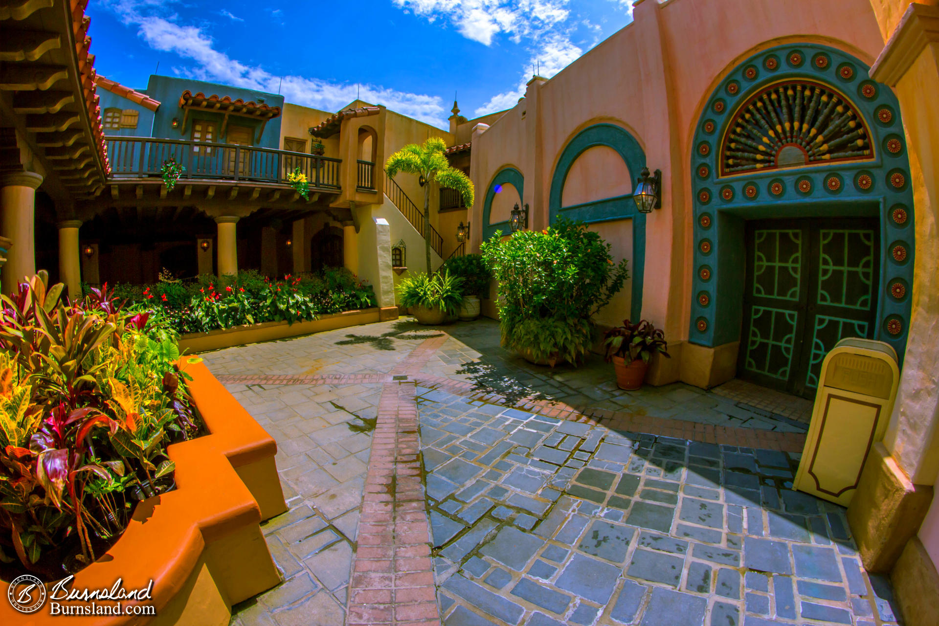 Pirates of the Caribbean Courtyard at the Magic Kingdom