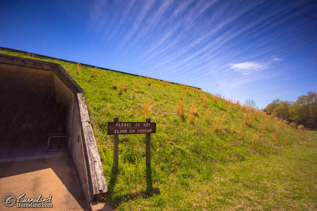 The entrance to the museum at Pinson Mounds State Archaeological Park in Tennessee