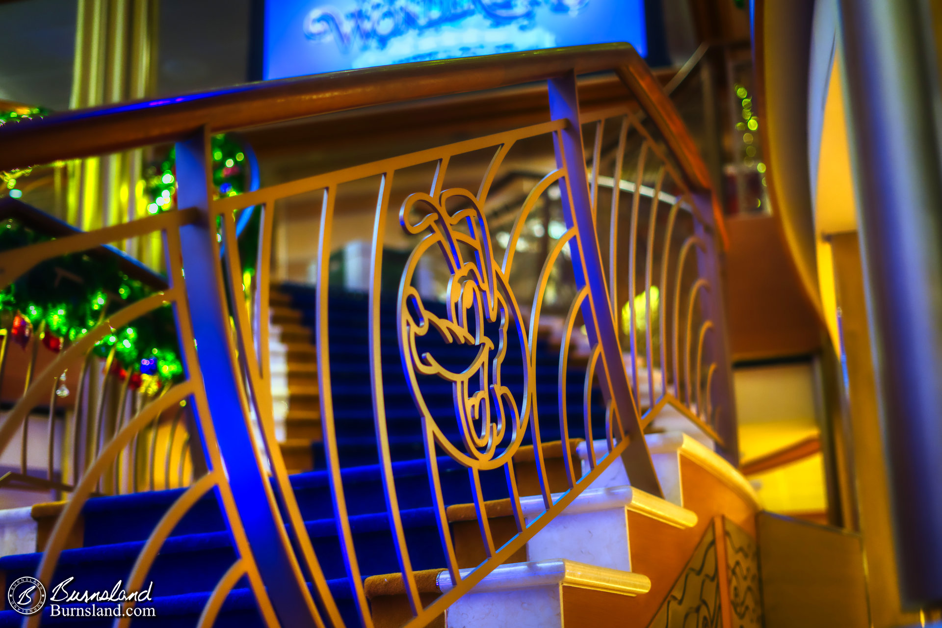 Pluto on the Disney Dream Stairs