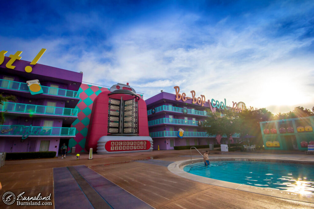 Pop Century Bowling Pin Pool at Walt Disney World