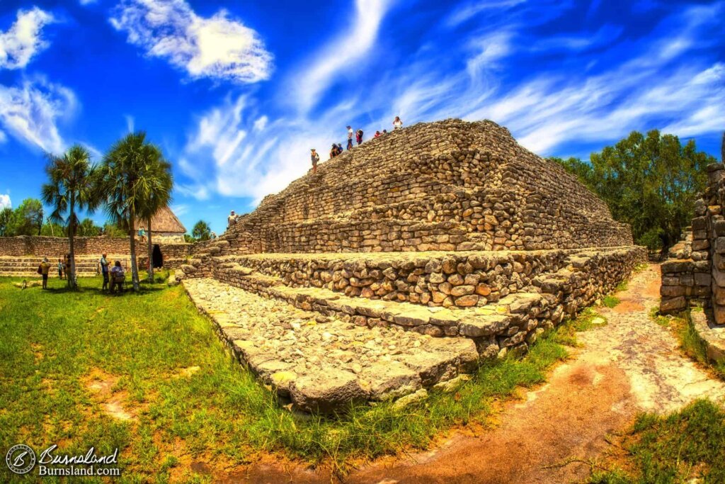 A Pyramid at the Xcambo Mayan Ruins