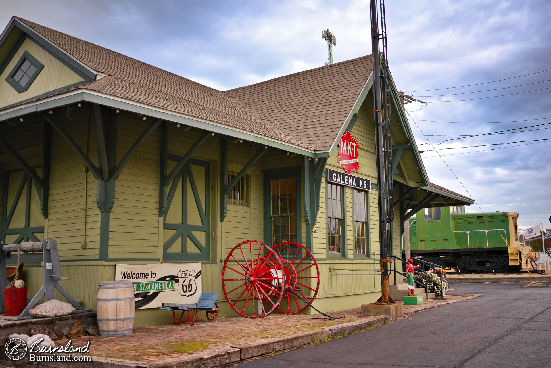 Railroad Depot in Galena, Kansas