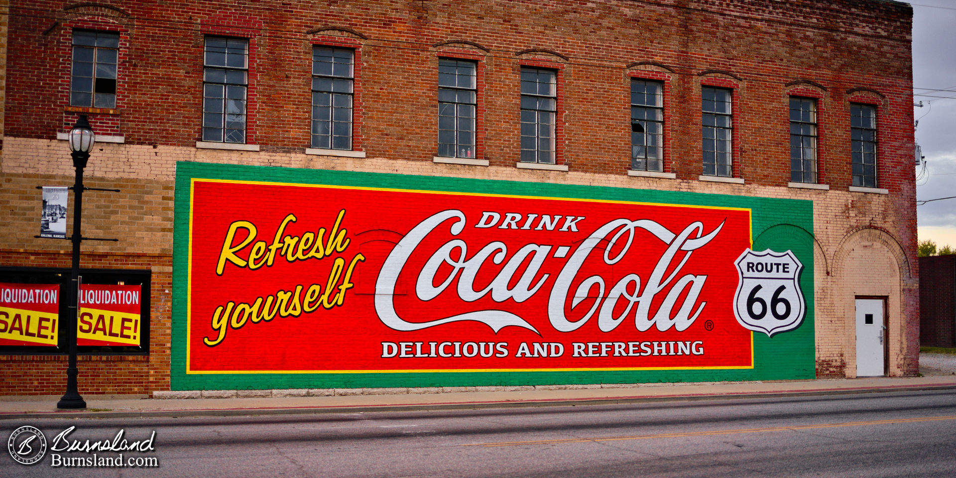 Route 66 Coca-Cola sign in Galena, Kansas