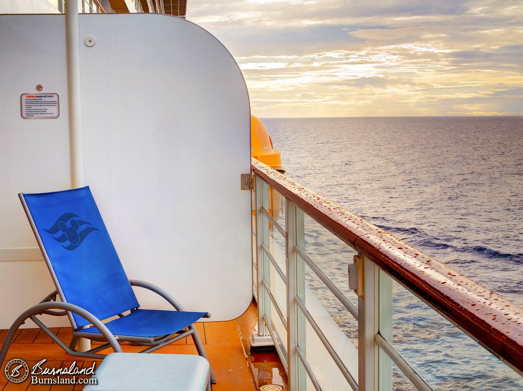 Rain on the Disney Dream Verandah