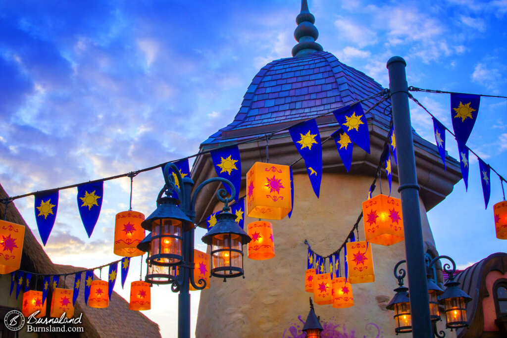 Lanterns at the Tangled Restrooms in Walt Disney World