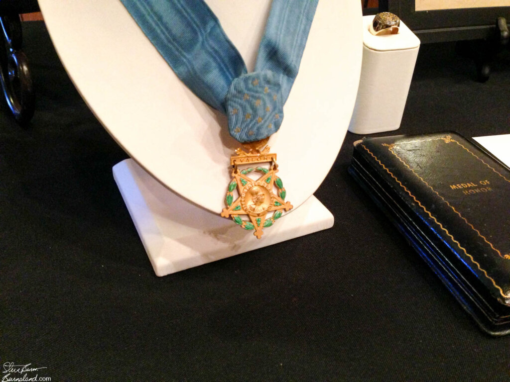 Vernon McGarity’s Medal of Honor on display at his funeral