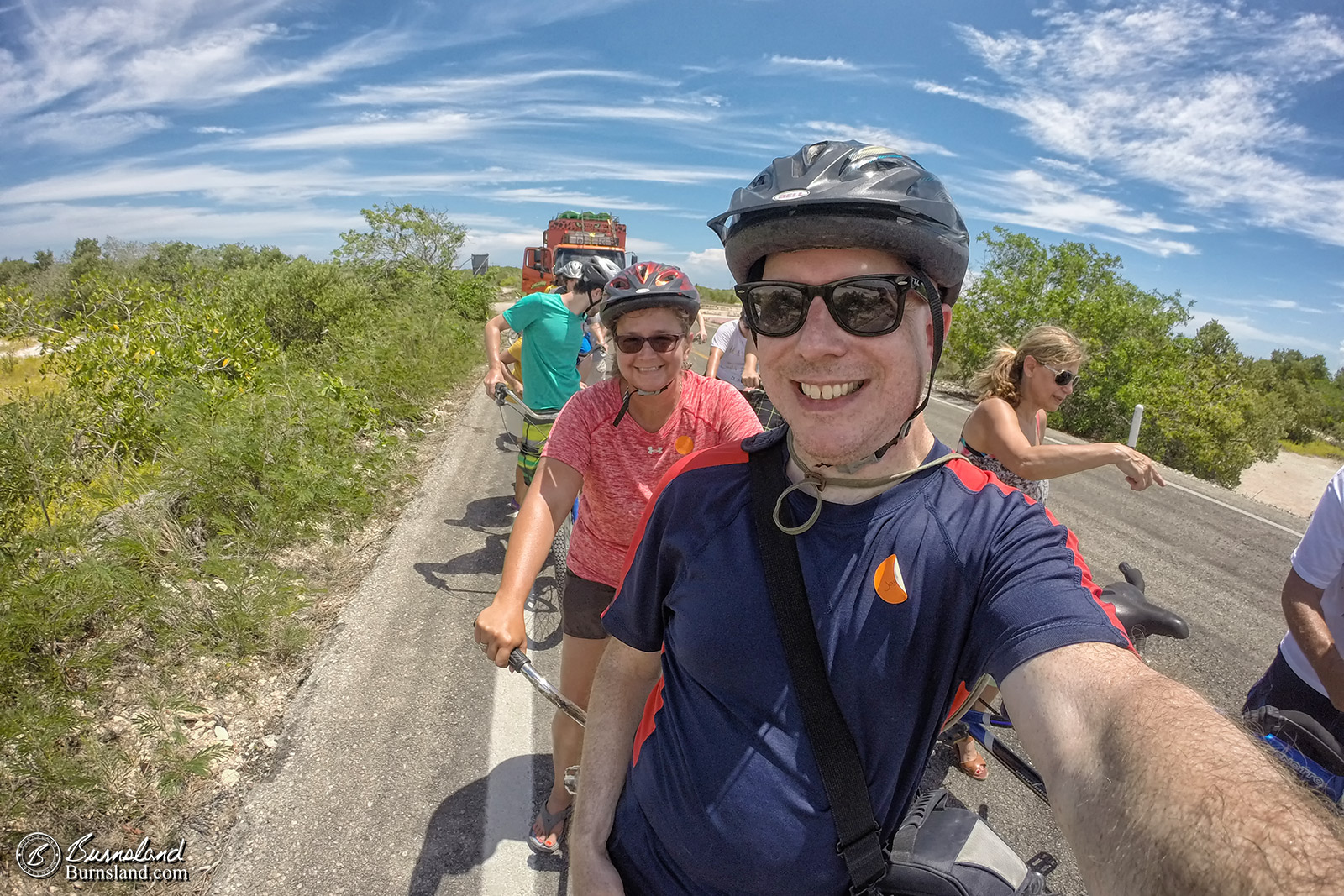 Riding Bicycles in the Yucatan of Mexico