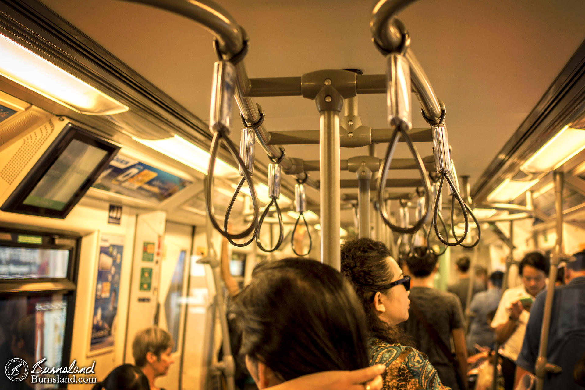 Riding the Skytrain in Bangkok