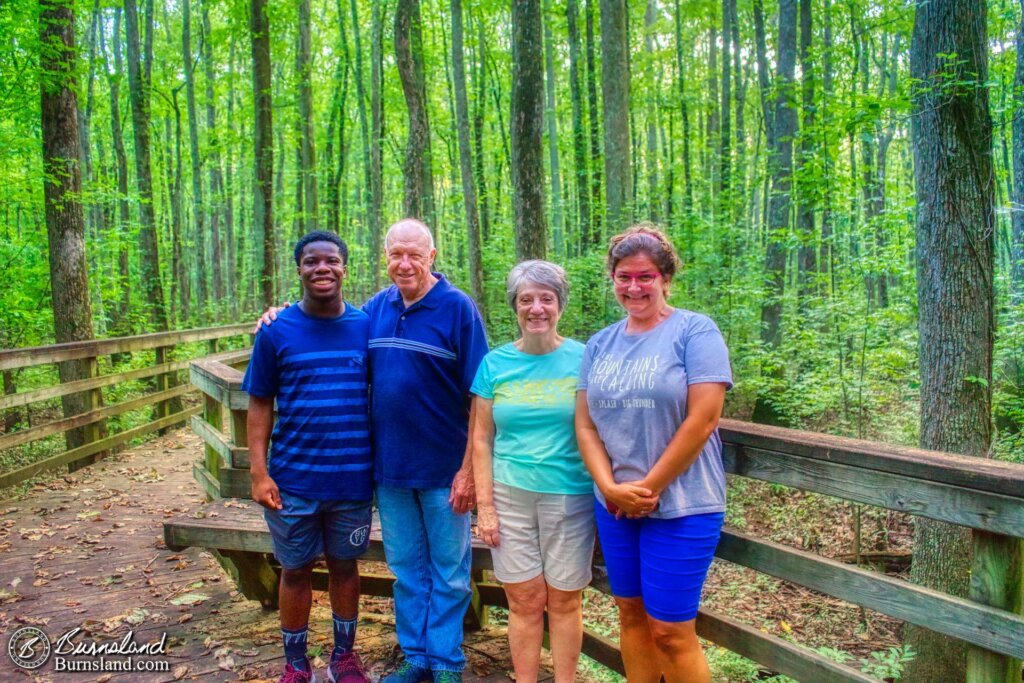 The family (minus the photographer) at the William B. Clark State Natural Area in Rossville, Tennessee