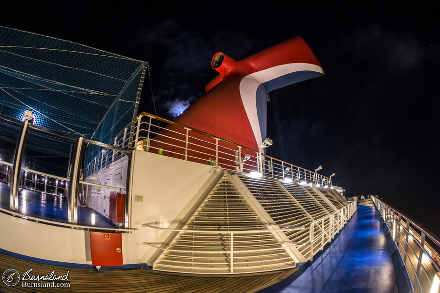 Sailing at Night on the Carnival Liberty