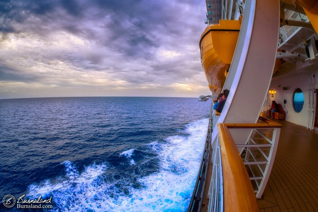 Sailing into the clouds on the Disney Dream