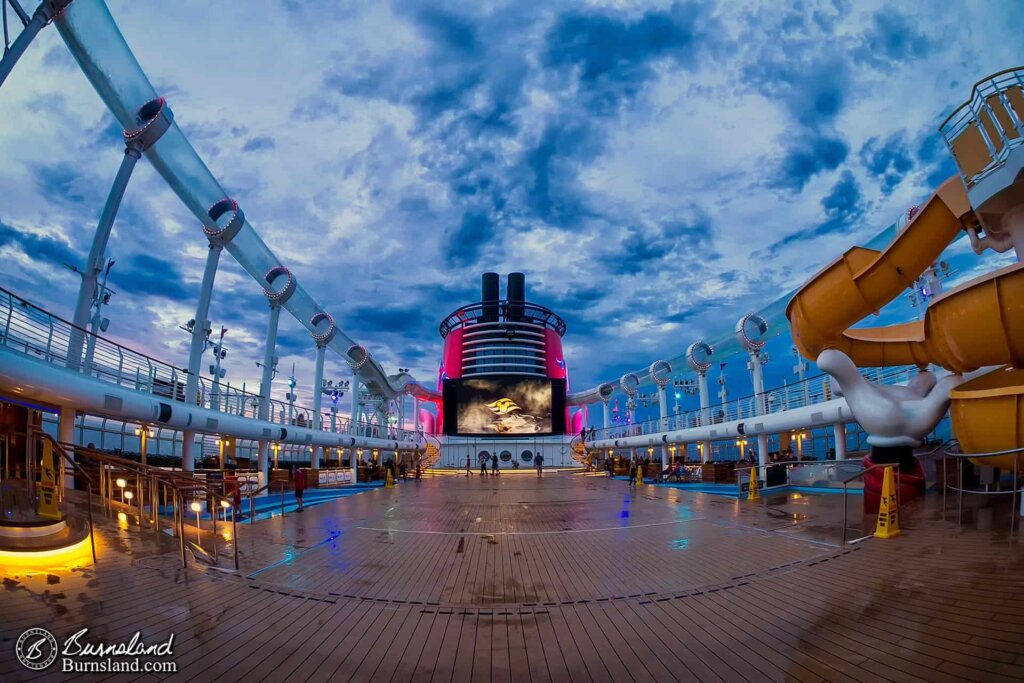 Sailing in the Evening on the Disney Dream