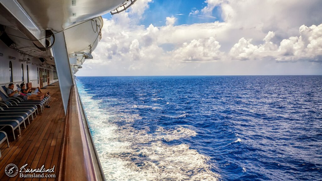 Sailing at daytime on the Carnival Liberty