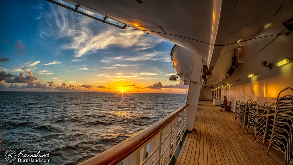 Sunset at Sea on the Carnival Liberty