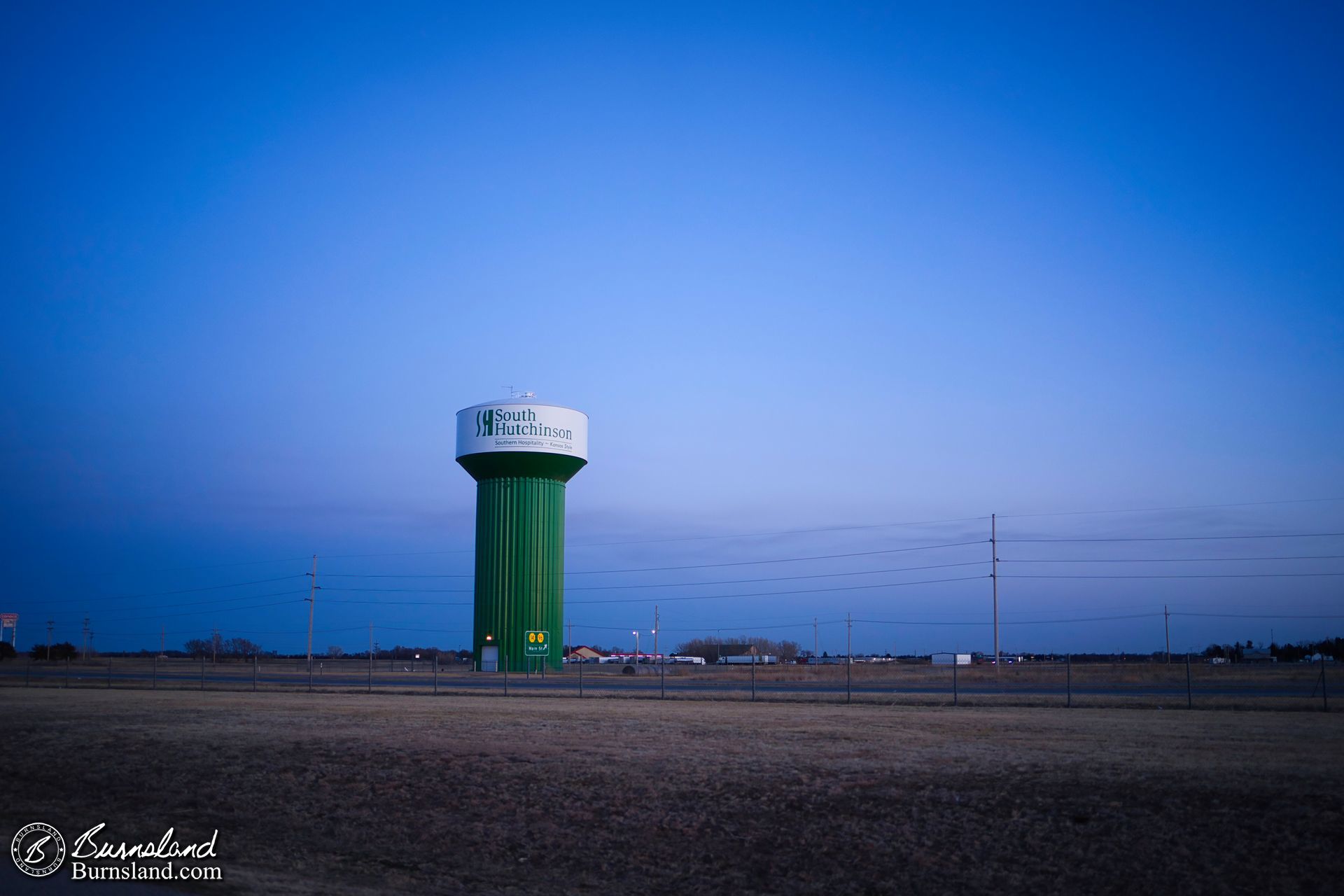 Water tower at South Hutchinson, Kansas