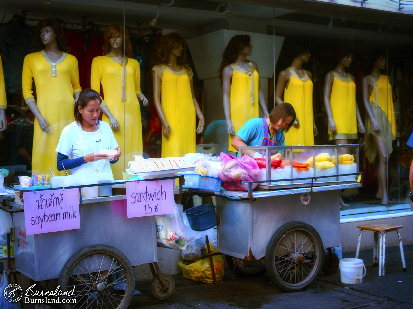 Sandwiches and Yellow Dresses in Bangkok