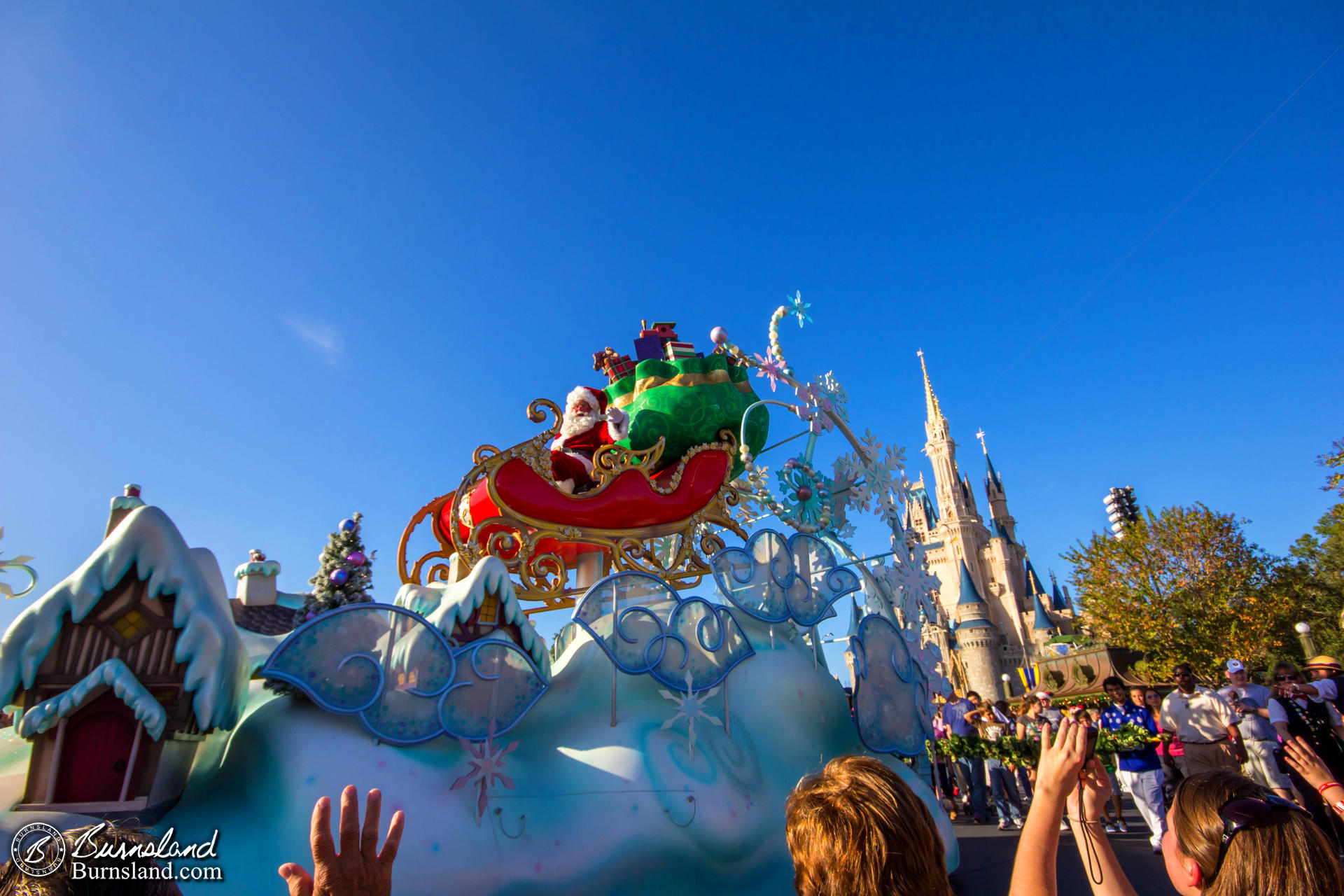 Santa in the Walt Disney World Christmas Parade