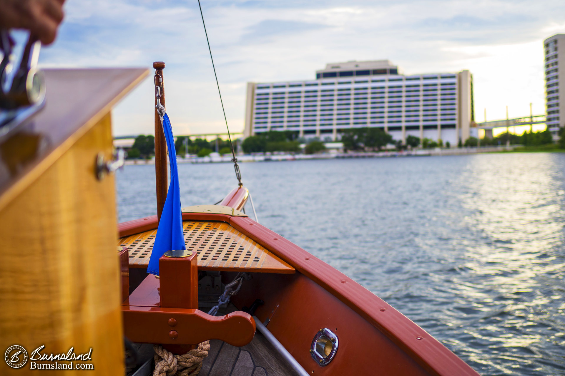 Views from a boat at Walt Disney World 