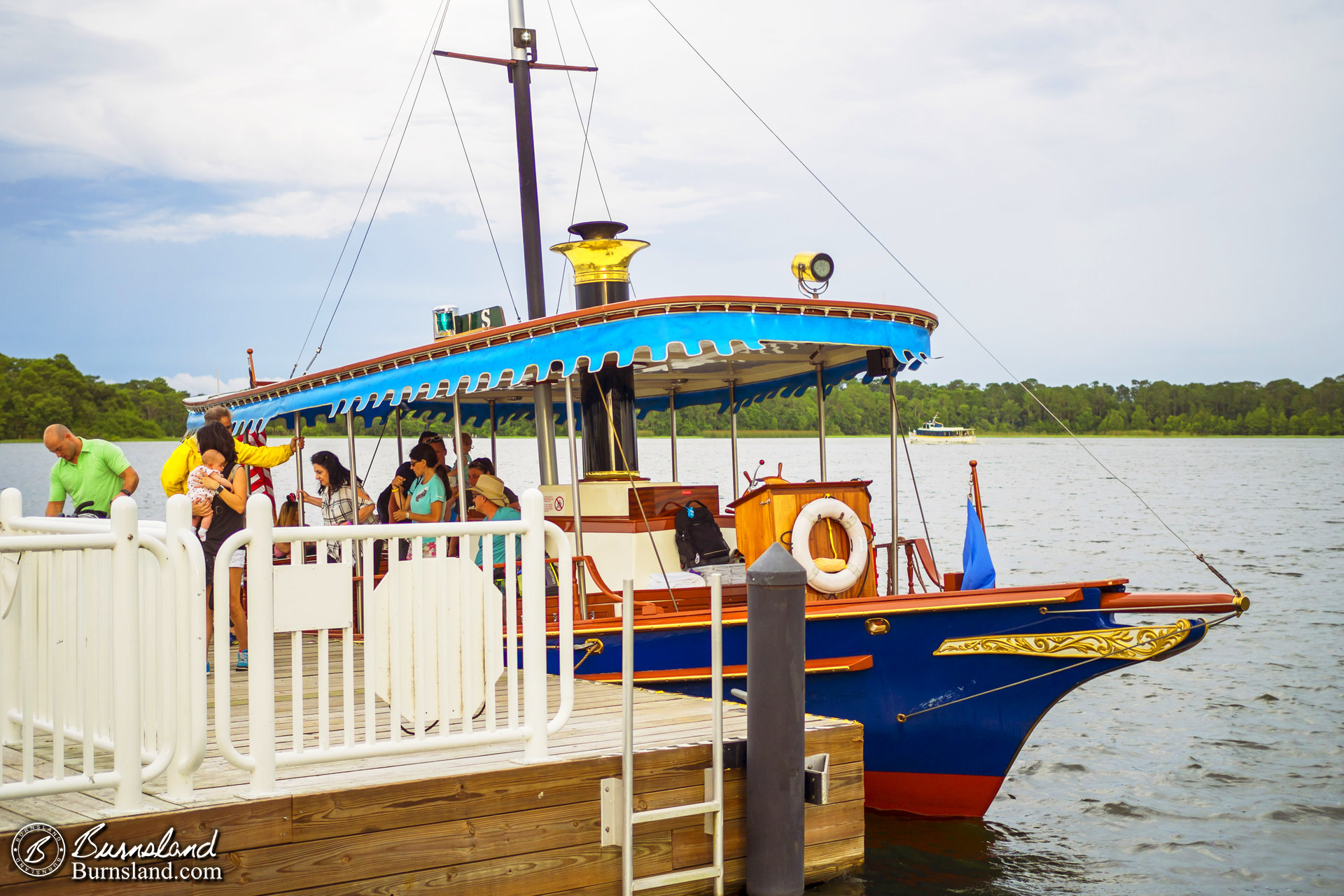 Views from a boat at Walt Disney World 