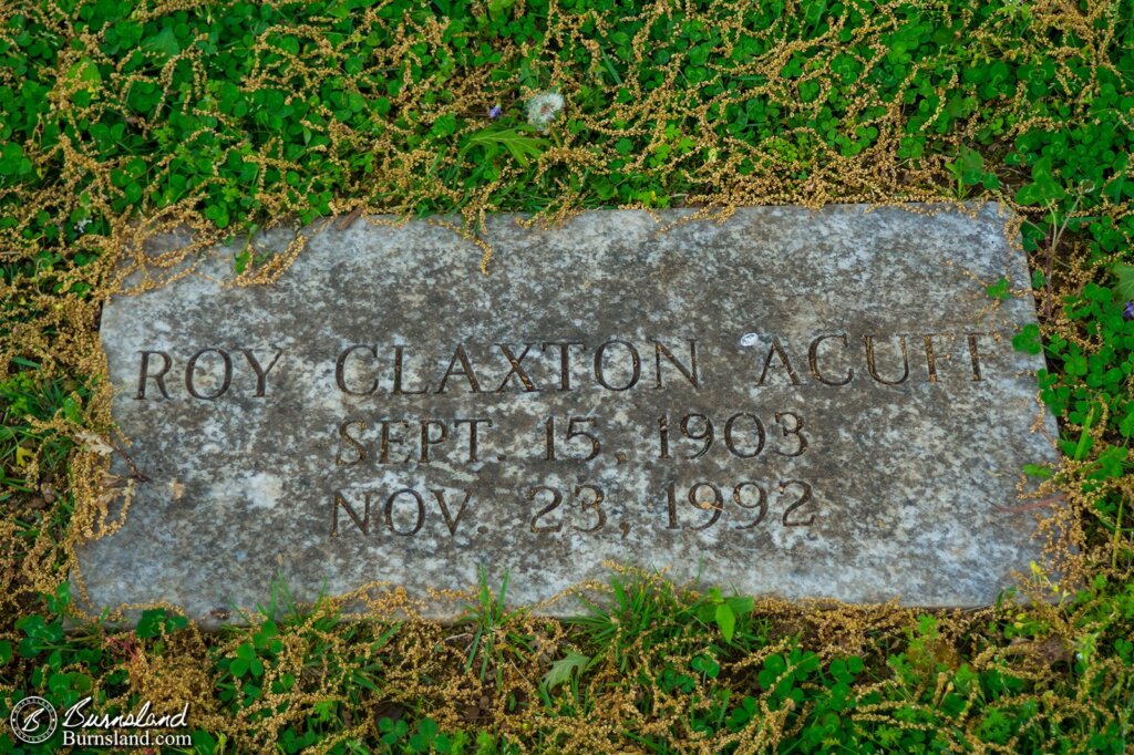 Roy Acuff Grave Marker in Nashville