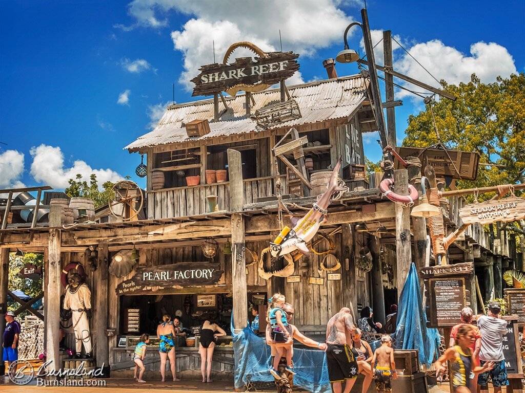 Shark Reef in the Typhoon Lagoon water park at Walt Disney World