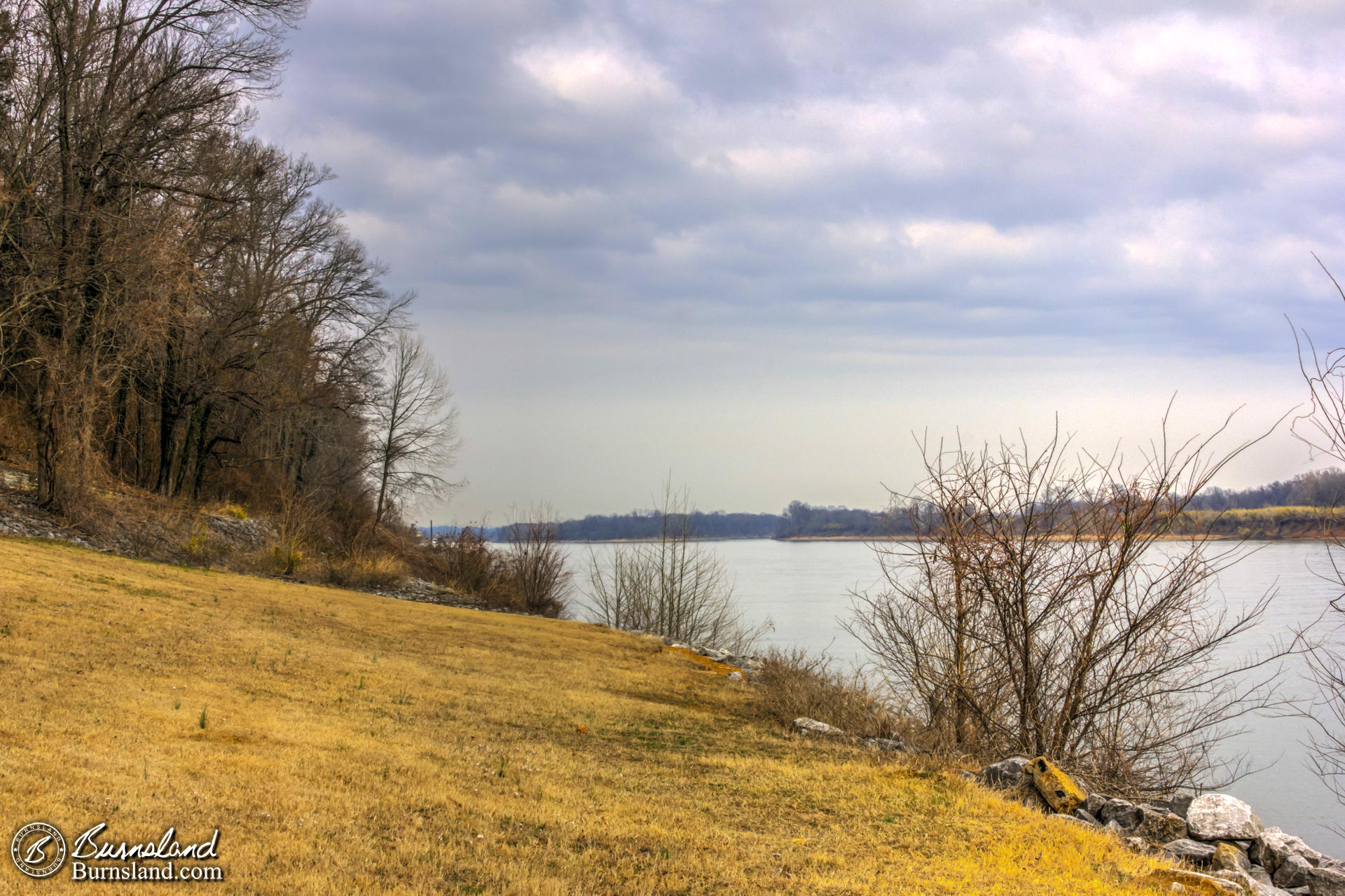 Tennessee River at Shiloh National Military Park in Tennessee