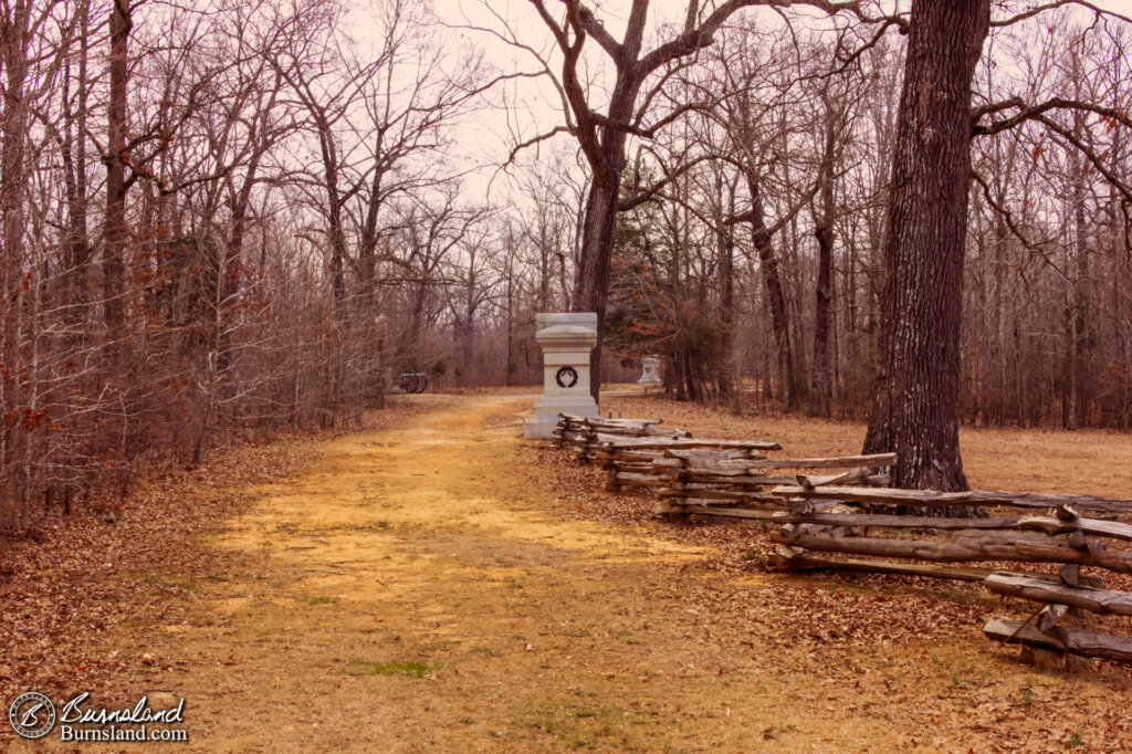 Sunken Road at Shiloh National Military Park in Tennessee