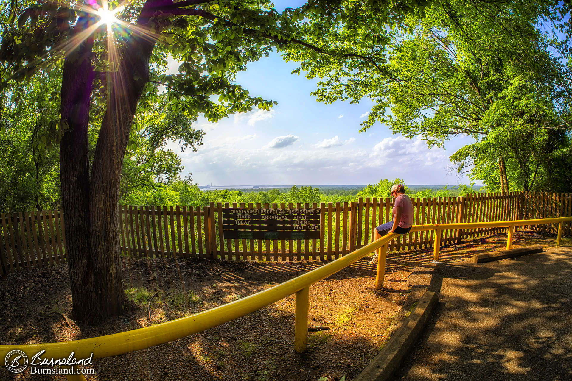 Sitting in the Sun at Fort Pillow State Park